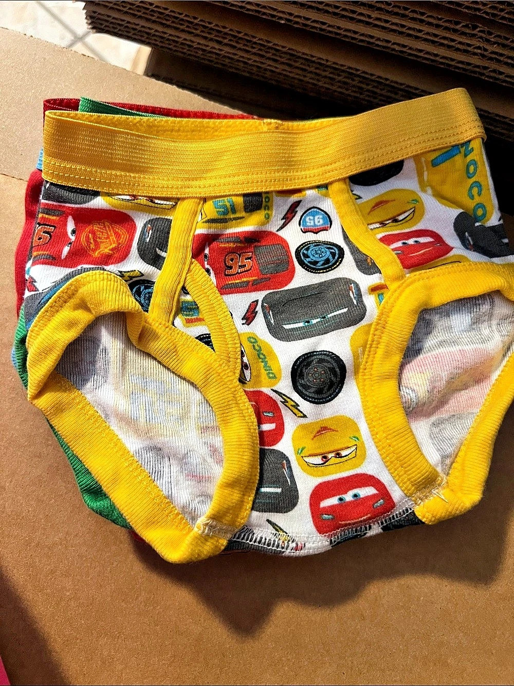 Cars Character Print Underwear